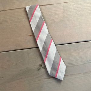 Louis International Grey/Pink Silk Tie